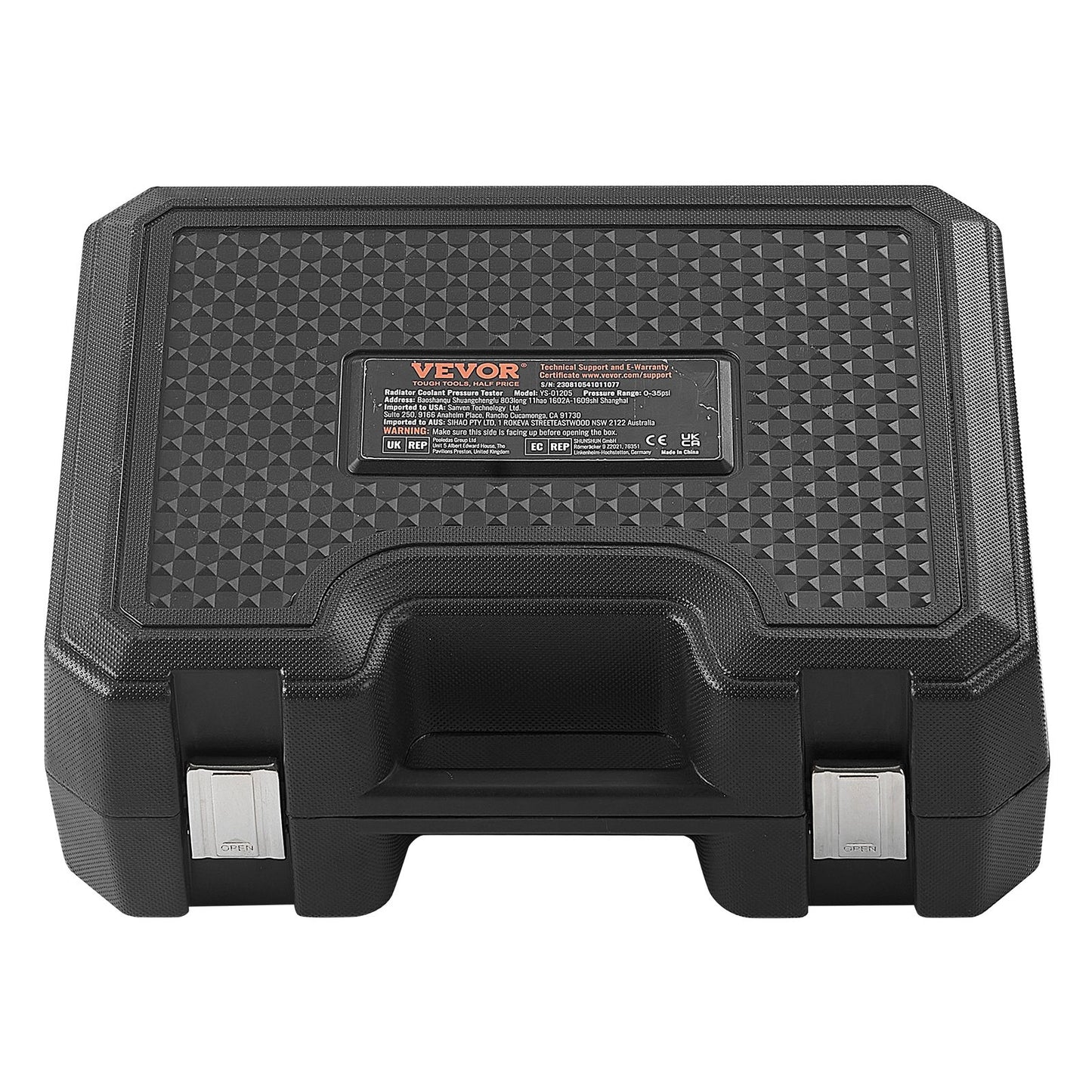 28-teiliges Universal-Kühlerdruckprüfset, Kühlmitteldruckprüfset mit manueller Pumpe und farbcodierten Prüfkappen, Kühlmittel-Vakuumfüllset für das Kühlsystem von Autos, Motorrädern und LKWs