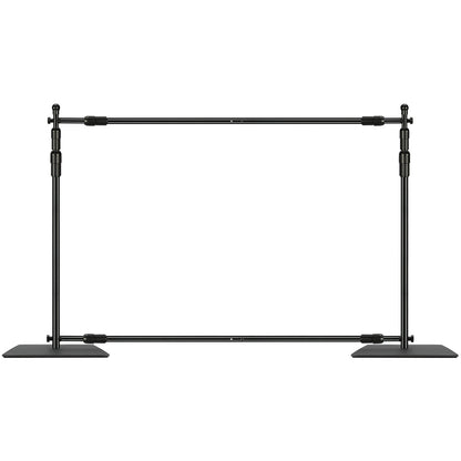 10ft x 10ft Pipe and Drape Kit, Heavy Duty Backdrop Stand with Carbon Steel Base, Adjustable Backdrop Support with 6 Clamps and A Carry Bag for Wedding, Party, Event, Photography, and Exhibition