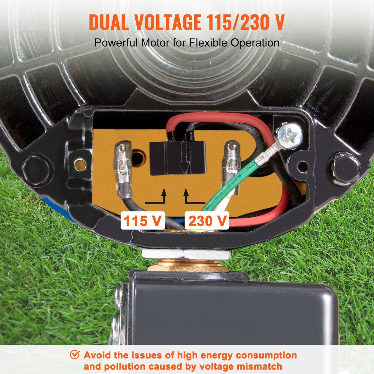 1.5 HP Cast Iron Sprinkler/Irrigation Pump, 115/230 Volt, 66 GPM 3450 RPM Shallow Well Jet Water Pump Booster, 1'' NPT Outlet 1-1/4'' NPT Inlet Lake Lawn Pump for Irrigation Sprinkler System