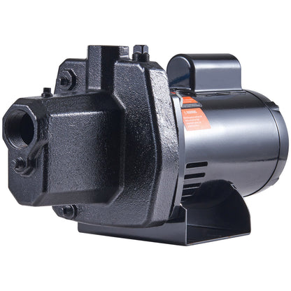 1.5 HP Cast Iron Sprinkler/Irrigation Pump, 115/230 Volt, 66 GPM 3450 RPM Shallow Well Jet Water Pump Booster, 1'' NPT Outlet 1-1/4'' NPT Inlet Lake Lawn Pump for Irrigation Sprinkler System