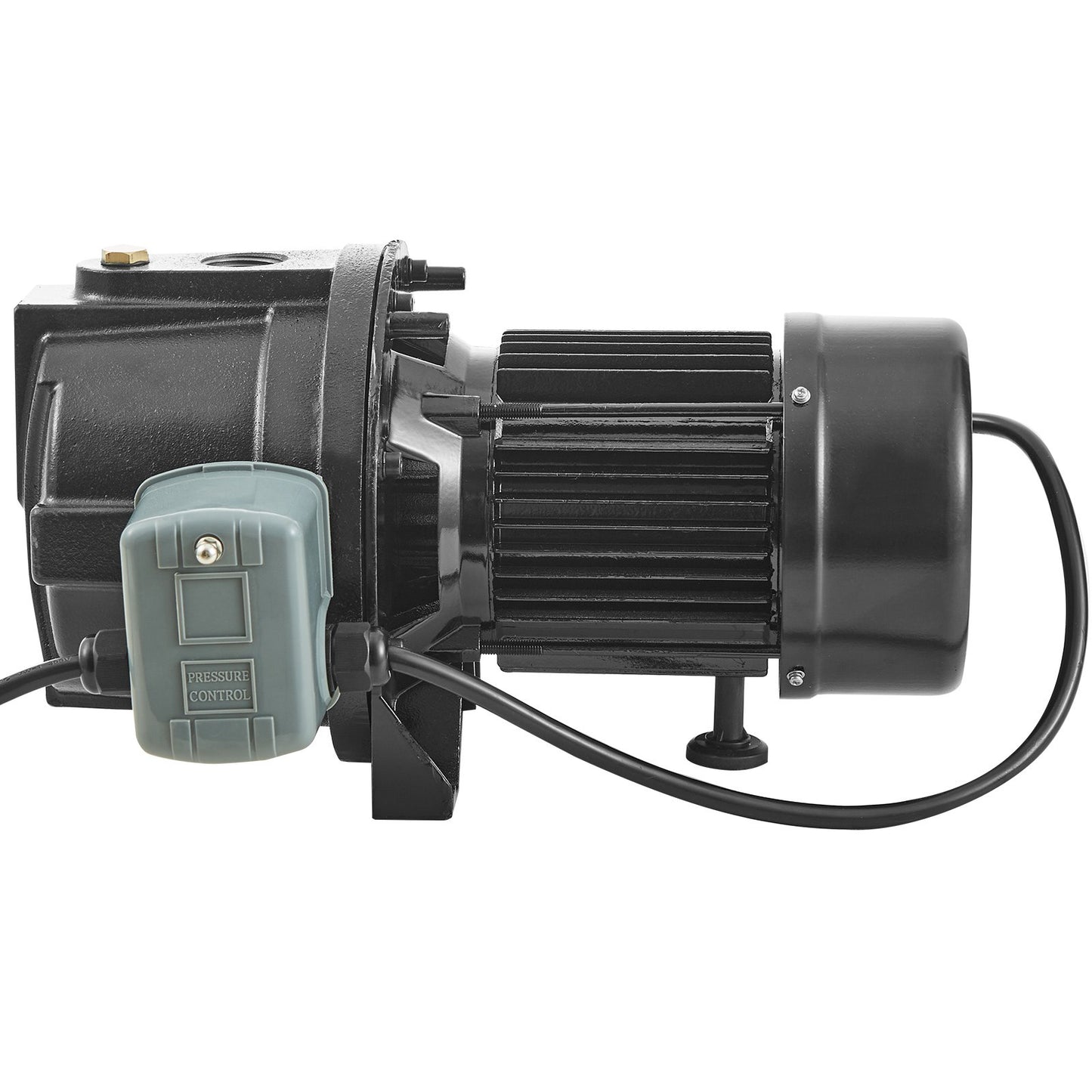 1HP Premium Cast Iron Shallow Well Jet Water Pump, 115 Volt, 17.6 GPM 164 FT Maximum Head Irrigation Water Pump, for Agricultural Garden Irrigation System High-Rise Water Supply Shower Booster