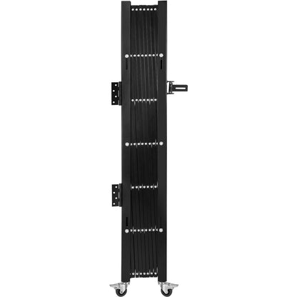 Einfaches Faltsicherheitstor, 48" H x 71" B Falttürtor, Stahl-Akkordeon-Sicherheitstor, flexibel erweiterbares Sicherheitstor, 360°-Rollbarrikadentor, Scherentor oder Tür mit Vorhängeschloss