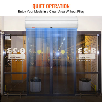0.9m Commercial Indoor Air Curtain Super Power 2 Speeds 1528m³/h, UL Certified Wall Mounted Air Curtains for Doors, Indoor Over Door Fan with Heavy Duty Limit Switch, Easy Install Unheated