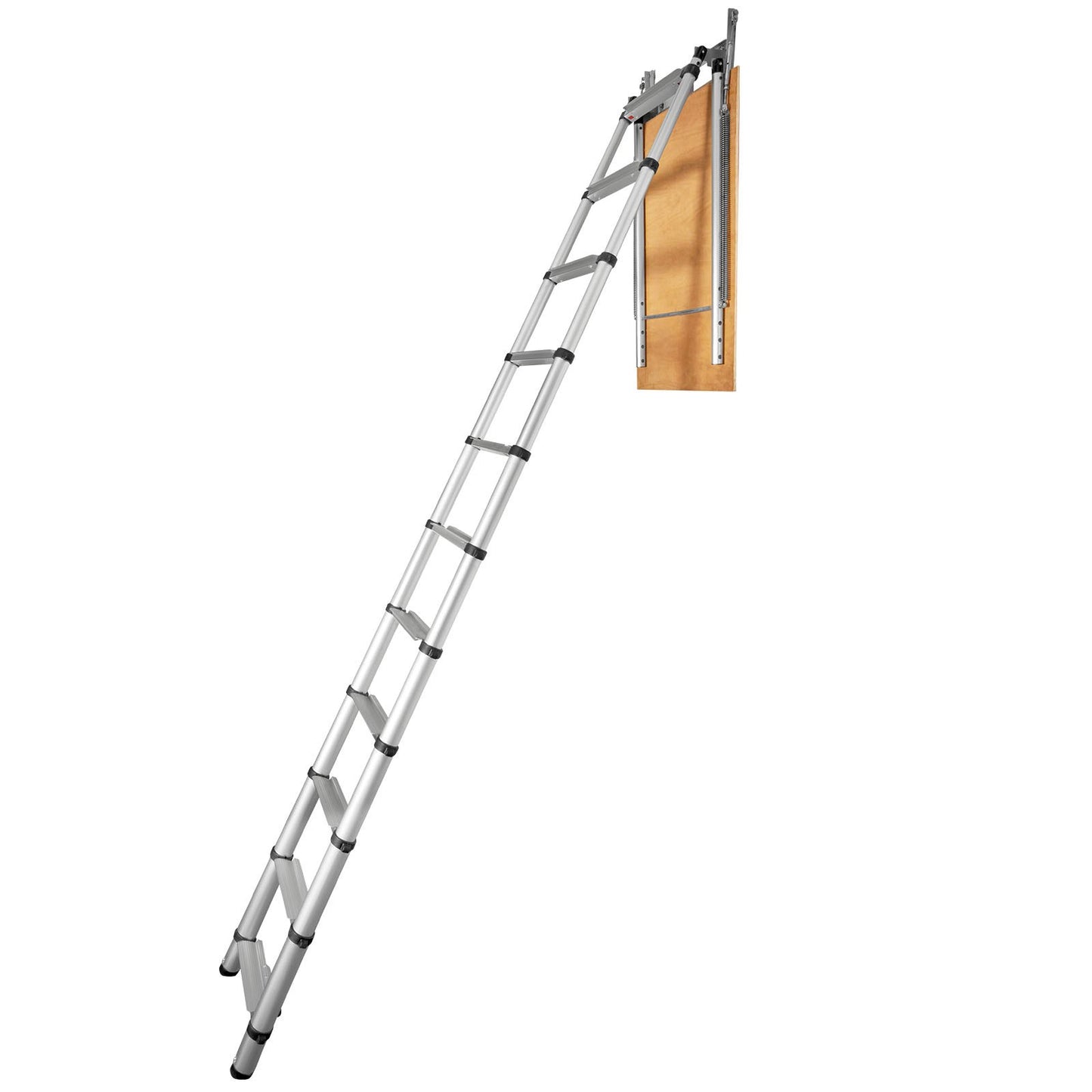 Attic Ladder Telescoping, 350 Pound Capacity, 39.37" x 23.6", Aluminum Multi-Function Extension, Lightweight and Portable, Fits 9.8'-10.5' Ceiling Heights, Convenient Access to Your Attic Space