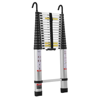 Teleskop-Ausziehleiter 20,3 Fuß, Multi-Button-Einzug, 375 Pfund