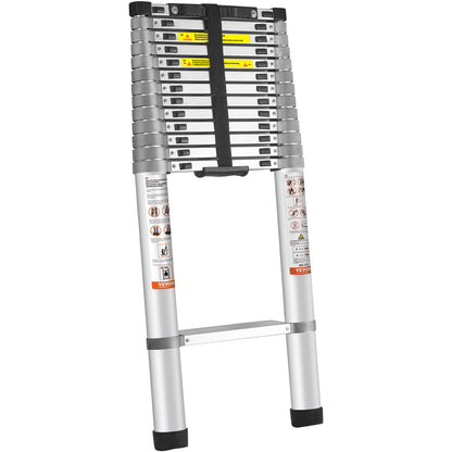 Telescopic Ladder Aluminum Extension Step 18.5 Feet Portable Multi-Purpose