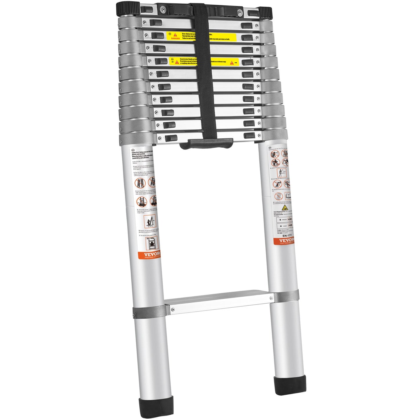 Teleskopstege Aluminium Förlängning Steg 15 fot Multi-purpose Portable