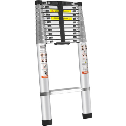 Teleskopstege Aluminium Förlängning Steg 15 fot Multi-purpose Portable