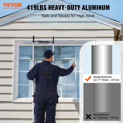 Teleskop-Ausziehleiter 20,3 Fuß, Multi-Button-Einzug, 419 Pfund