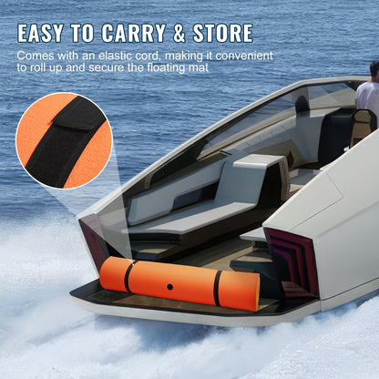 Lily Pad Floating Mat, Large 18x6 FT Floating Water Pad, 3-Layer Floating Dock for Adults Kids, 1.3" Thick Tear-Resistant XPE Foam Raft, Floating Island for Lake, Pool, Ocean, Beach, and Boating