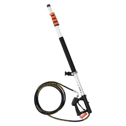 Teleskop-Hochdruckreiniger-Stab, 18 Fuß Bürstenkopf, Teleskop-Sprühstab