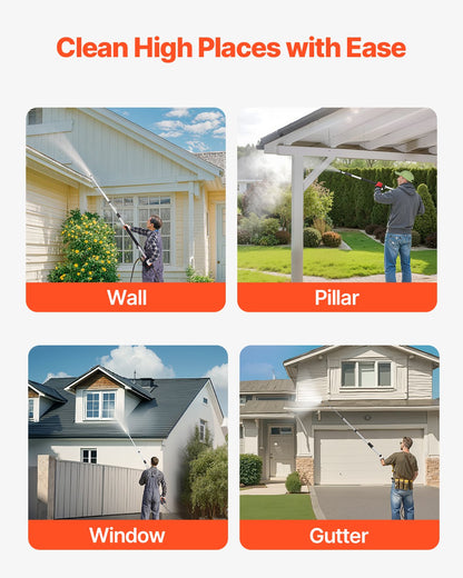 Teleskop-Sprühstab für Hochdruckreiniger, 21 Fuß, 4000 PSI, Teleskop-Sprühstab