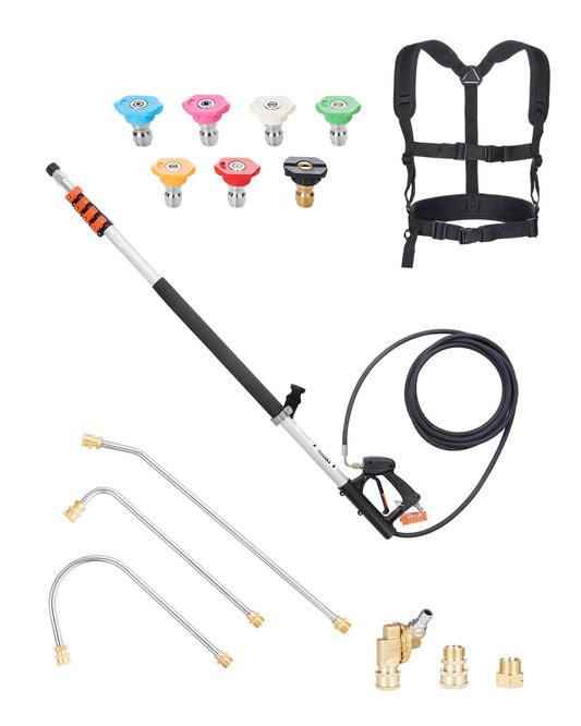 Högtryckstvätt teleskopstav 21 fot 4000 psi teleskopisk spraystav