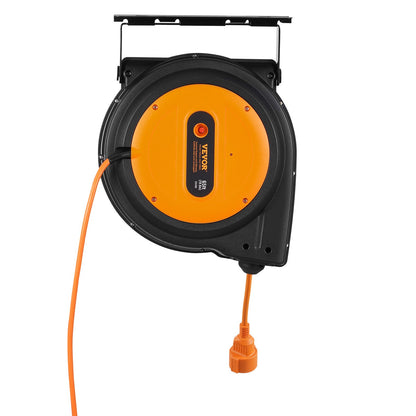 Einziehbare Verlängerungskabeltrommel Netzkabeltrommel 19m 1600W 1m Einführungskabel