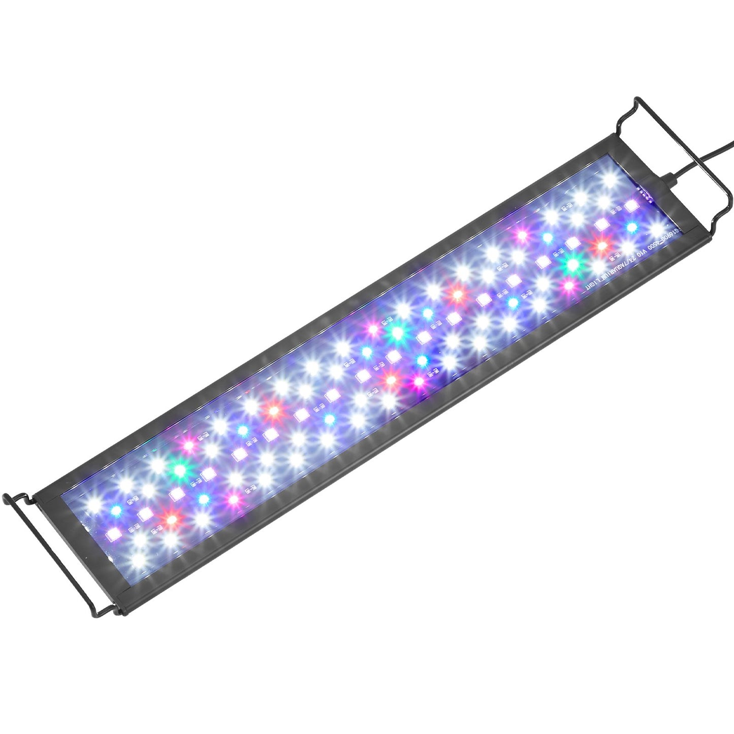 Full Spectrum Aquarium Light & LCD-skärm för 18"-24" sötvattentank 18W