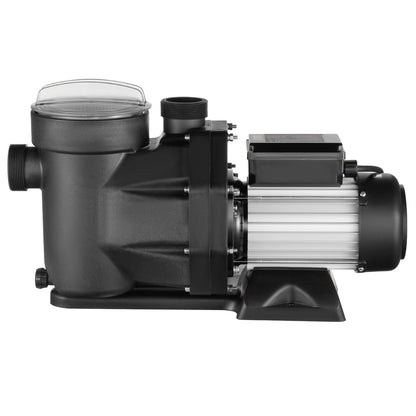 Simbassängpump, 1,5 hk 1100 W poolpump över marken, maxflöde 27800 L/H Dubbla hastighetspump, 220V-240V, 1450/2860RPM pump för ovanjordiska pooler, spa, varma källor, bevattningssystem