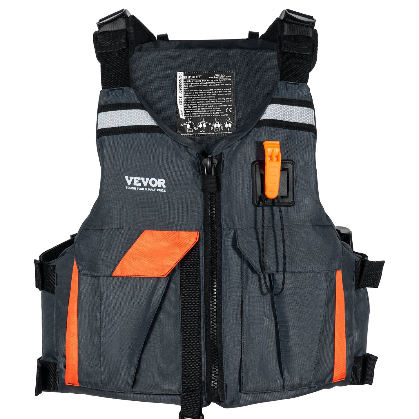 Wassersport Schwimmweste PFD 110N Rettungsweste für Damen und Herren XL