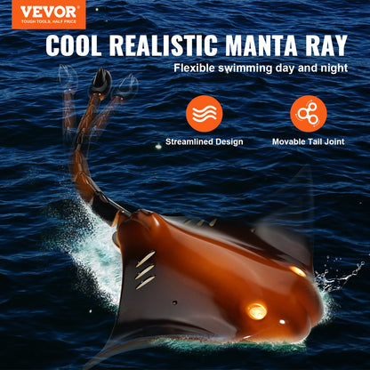 Remote Control Manta Ray Toy 2.4GHz High Speed RC Boat Kids Adults Gift