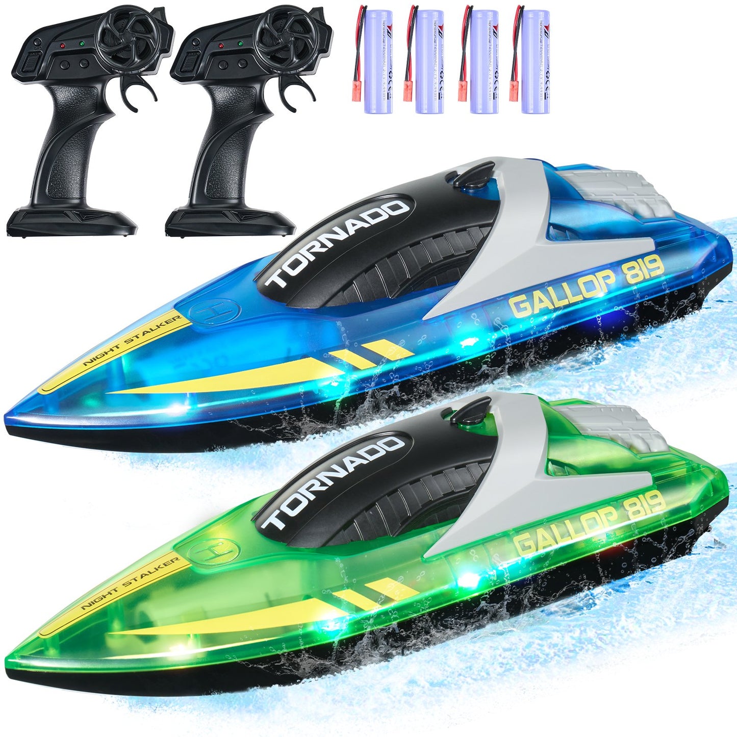 2 PCS RC Boot 2,4 GHz Fernbedienung Rennboot 12 km/h Kinder Erwachsene Geschenk