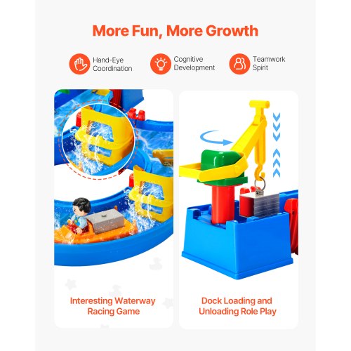 Vattenbord för småbarn Barnaktivitet Lek Vattenväg för 3+ år Pojke Flicka