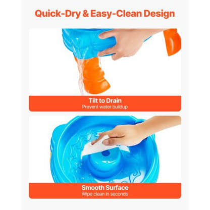 Vattenbord för småbarn Barnaktivitetsbord med sensoriska tillbehör och 9 delar