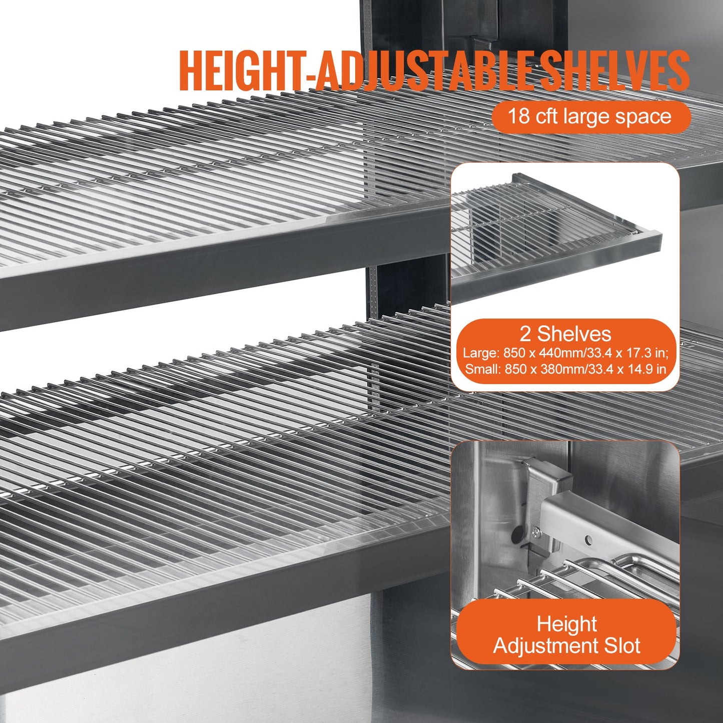 Kühlschrank Bäckerei-Display-Kühlschrank 18 cu ft/505L 2-stufig