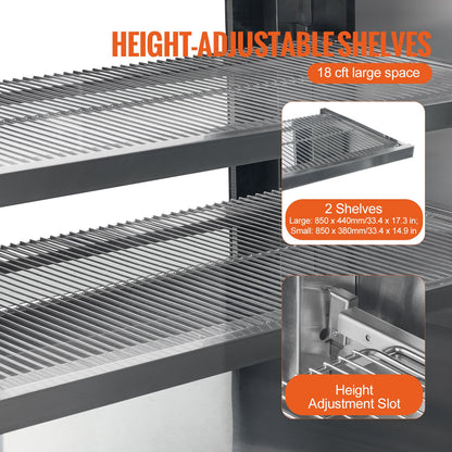 Kühlschrank Bäckerei-Display-Kühlschrank 18 cu ft/505L 2-stufig