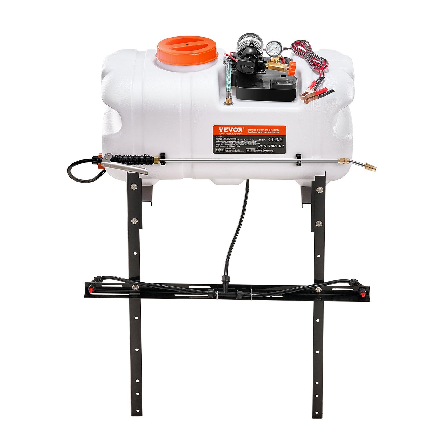 ATV Sprayer 60 L/15,9 Gal ATV/UTV Spot Sprayer med en munstycksbom 1,9 GPM
