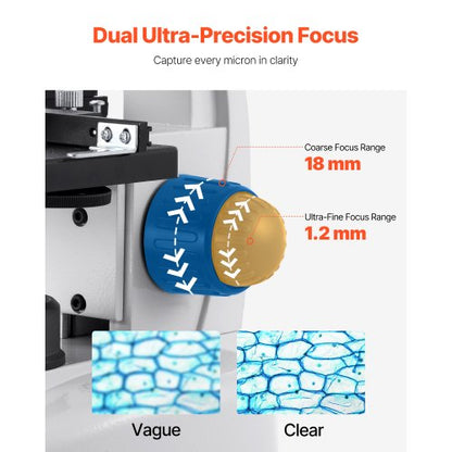 Professionellt Trinokulärt Sammansatt Mikroskop Kit 40-5000X Förstoring |  EU