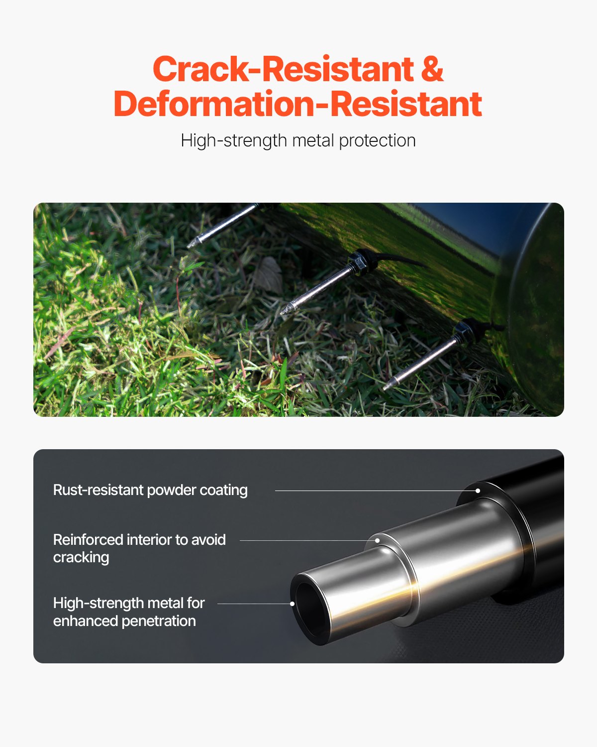 Rolling Lawn Aerator 18" Heavy Duty manuell rullande Aerator Lawn Black