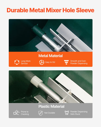 Dry Line Marker, 4-Wheel, 2 or 4 in Lines, Field Dry Line Chalker, Adjustable Line Marker, with Rubber Adjustment Handle, 50 lbs Large Powder Capacity, for Baseball and Softball Infield, Green