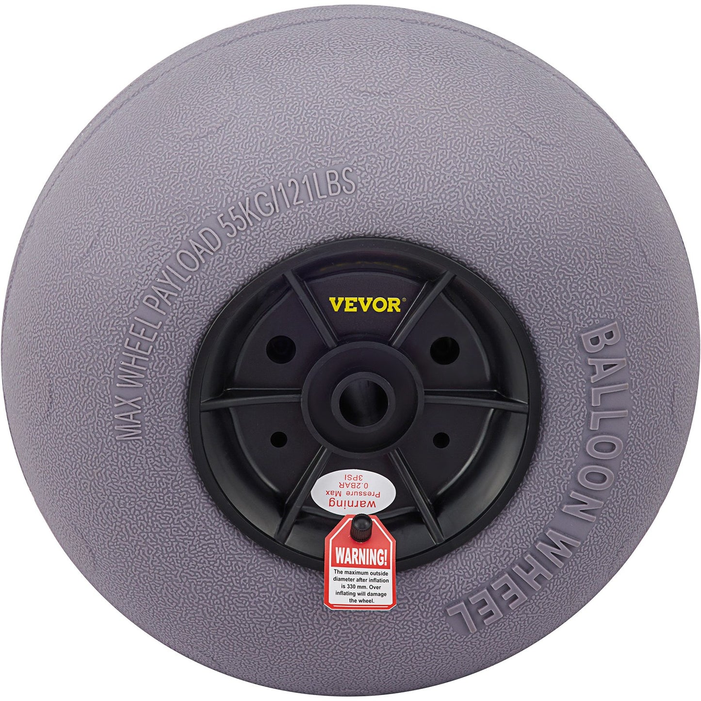 Beach Balloon Wheels, 13" ersättningssanddäck, TPU Cart-däck för Kayak Dolly, Kanotvagn och Buggy med gratis luftpump, 2-pack