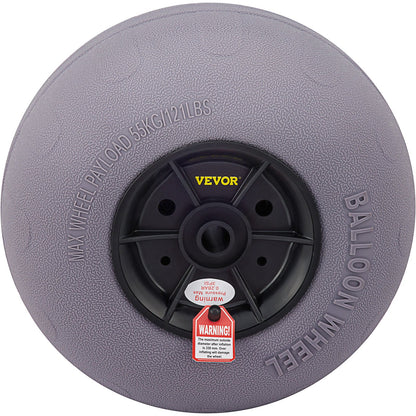 Beach Balloon Wheels, 13" ersättningssanddäck, TPU Cart-däck för Kayak Dolly, Kanotvagn och Buggy med gratis luftpump, 2-pack