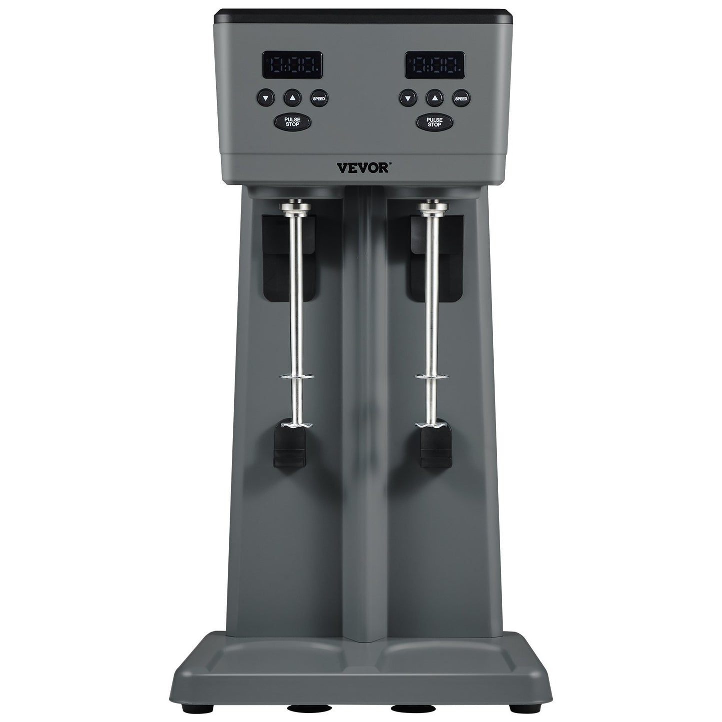 Milkshake Maker, 375W x 2 Electric Milkshake Machine, Commercial Double Heads Drink Mixer Blender, LED Intelligent Microswitch, 3-Speed Milkshake Mixer with 2 x 820 ml Stainless Steel Cups