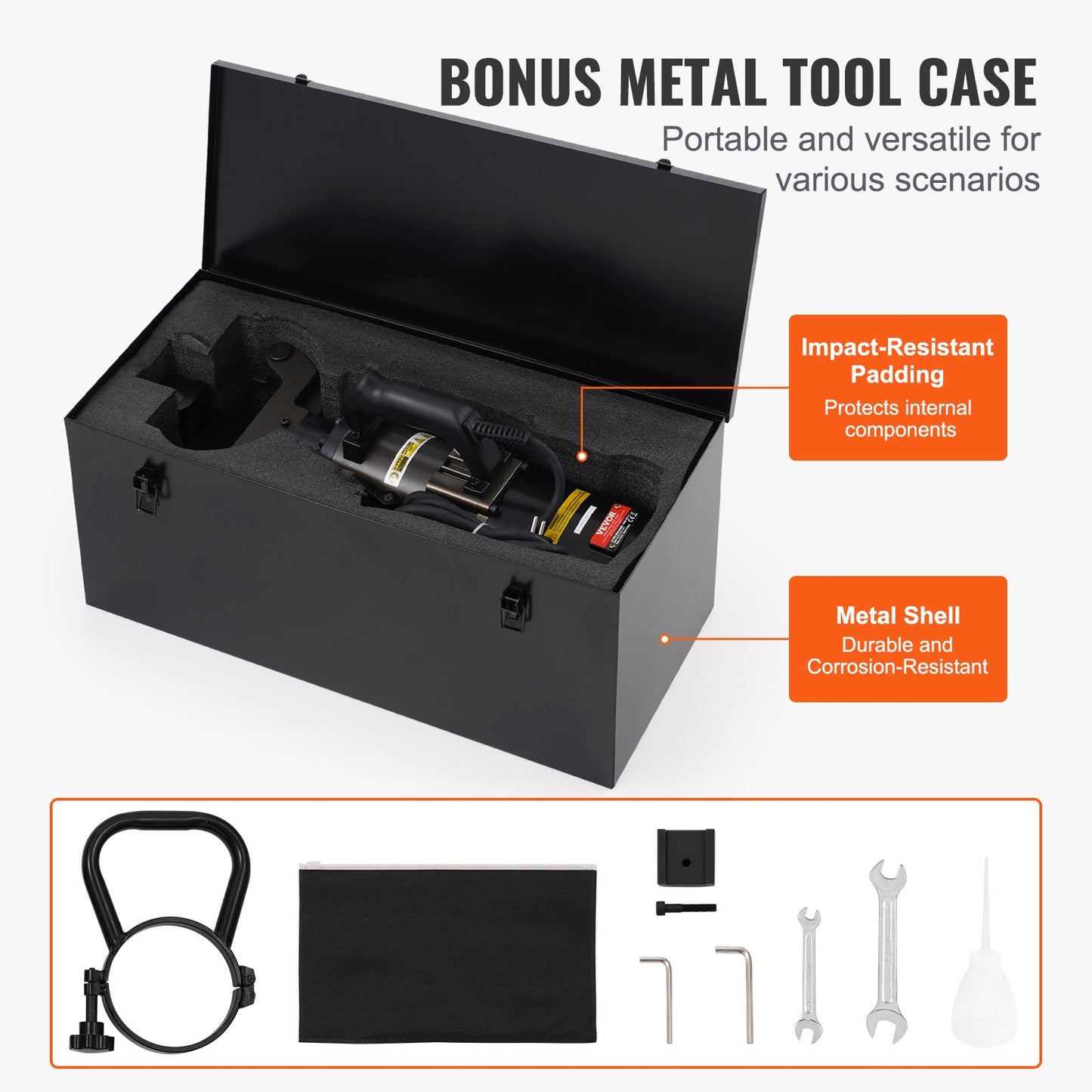 2000W Electric Hydraulic Rebar Bender up to 1.26 inch (20-32 mm) rebar