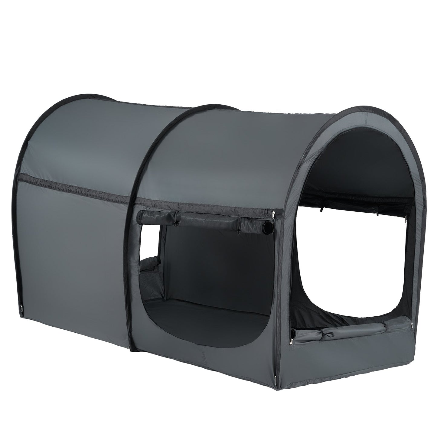 4-door bed tent Breathable tent Light Blackout with 0.28 in fiber poles