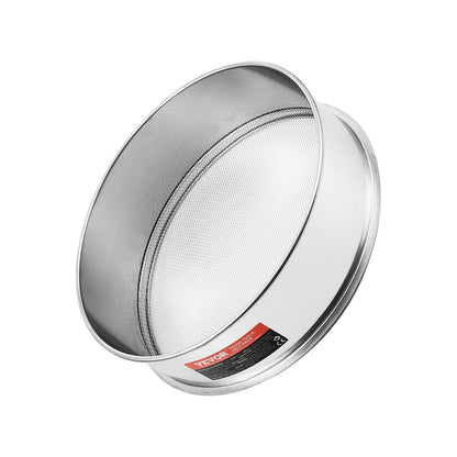 Flour Sieve Fine Mesh Stainless Steel 12 Mesh Flour Sieve for Baking Cakes