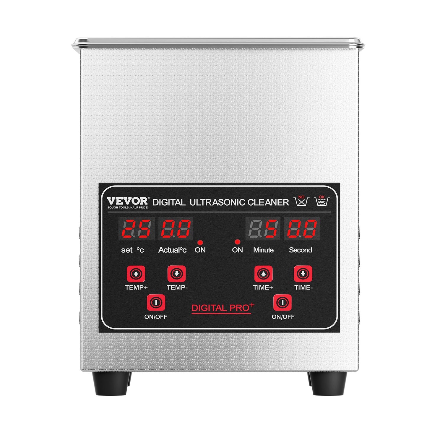 1.3L Ultrasonic Cleaner 50W Cleaning Machine Timer Basket &amp; Heater 40kHz