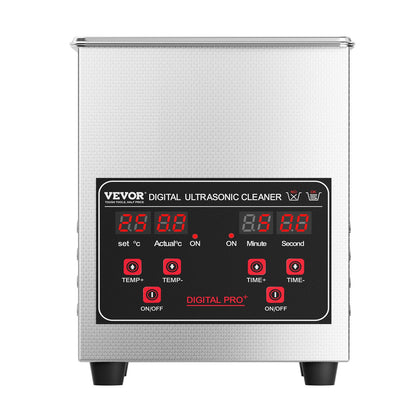 1.3L Ultrasonic Cleaner 50W Cleaning Machine Timer Basket &amp; Heater 40kHz
