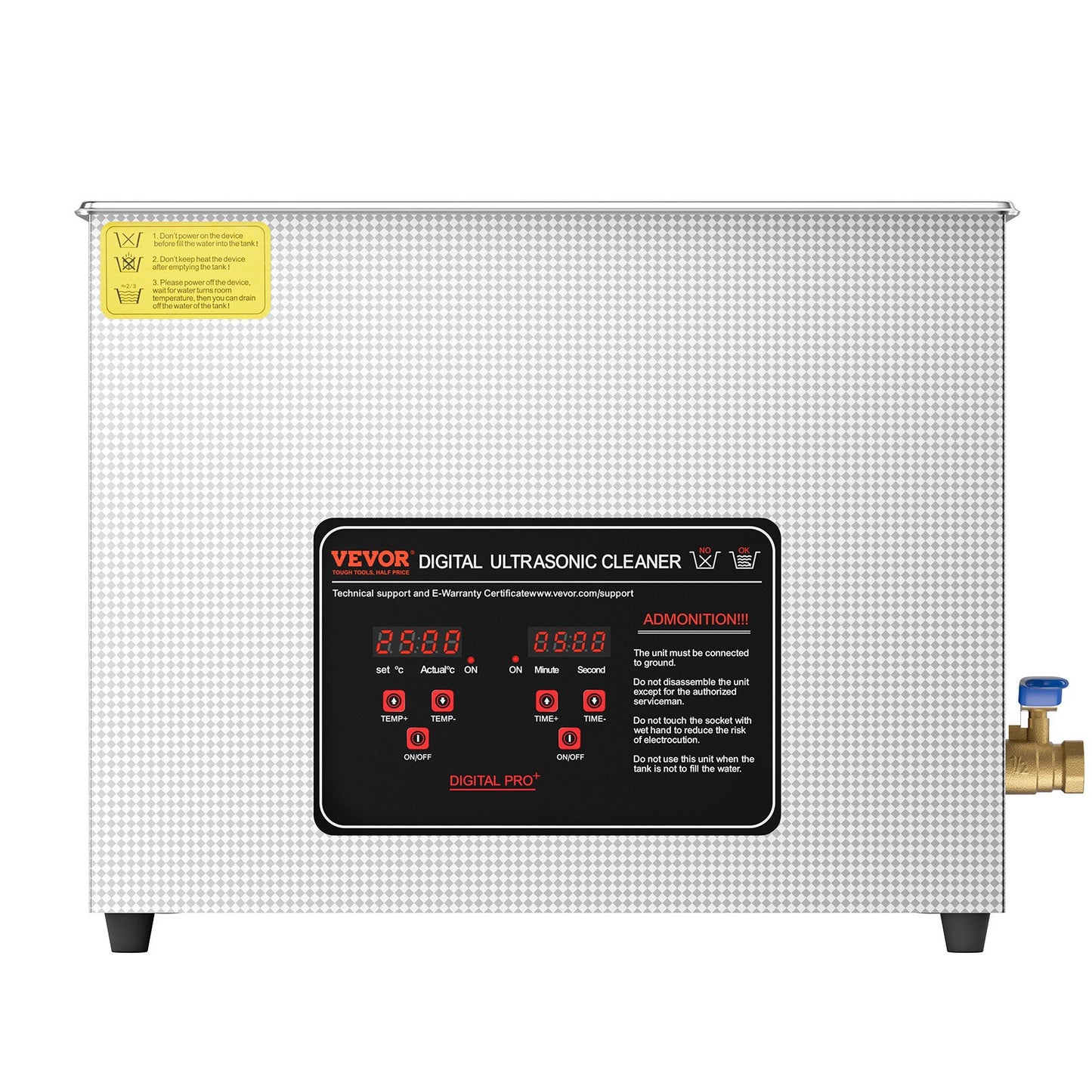 15L Ultrasonic Cleaner with Heating Timer and Digital Sound Machine