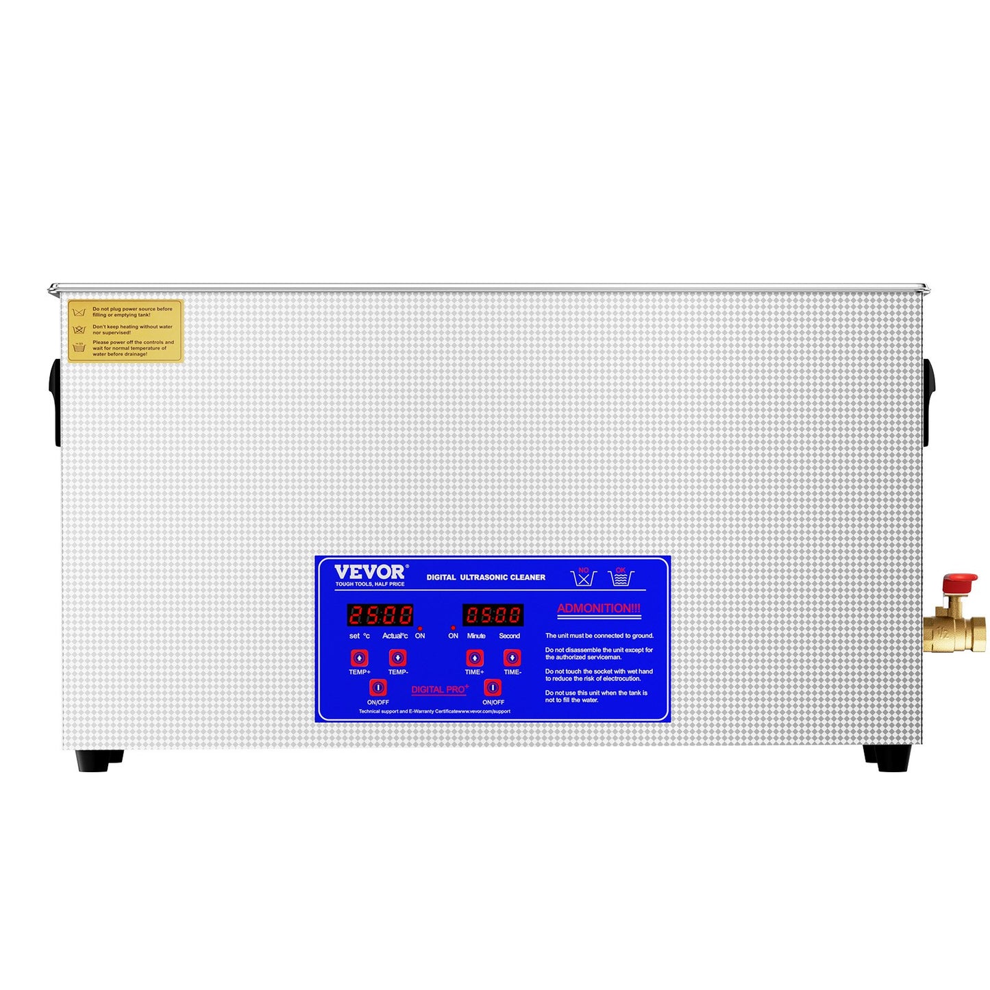 10L Ultrasonic Gun Cleaner 300W Ultra Sonic Cleaner Timer Heating Basket