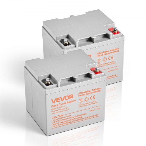 2 Pack 12V 35Ah Deep Cycle Battery, Sealed AGM Technology, Rechargeable Lead Acid AGM Battery, Backup Replacement for Scooters, Mobility Wheelchair, Solar System Off-Grid Home Energy Storage