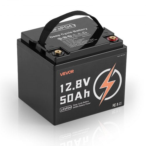 12V 50Ah LiFePO4 Battery, Up to 15000 Cycles, Deep Cycle Lithium Iron Phosphate Battery with Built-in BMS, Low Temperature Protection, 10 Years Lifetime, for Solar Off-Grid Home Energy Storage