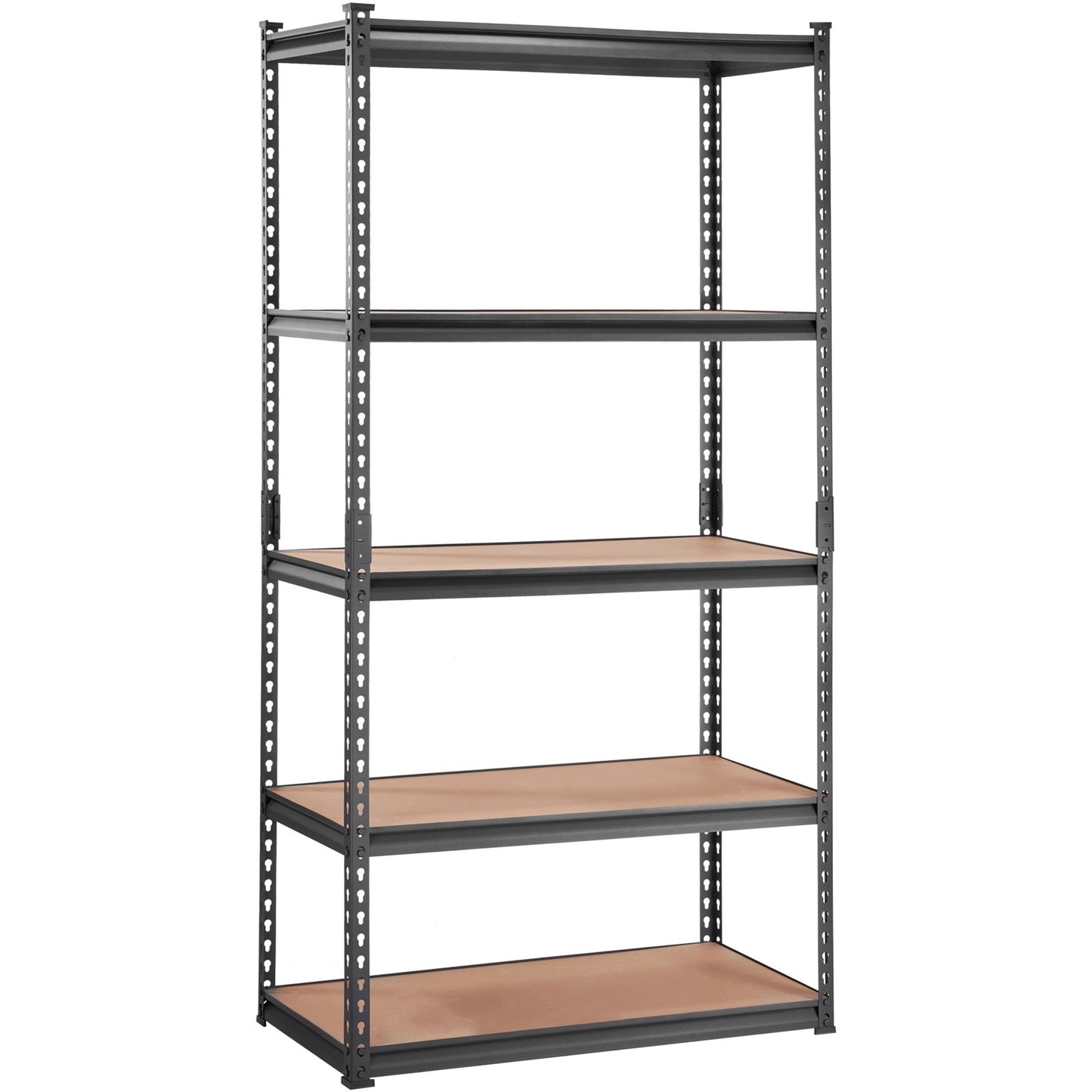 Storage Shelf, 5-Tier Adjustable, 2000 lbs Capacity, Heavy Duty Garage Shelves Metal Organizer Utility Rack, Black, 36" L x 18" W x 72" H for Kitchen Pantry Basement Bathroom Laundry