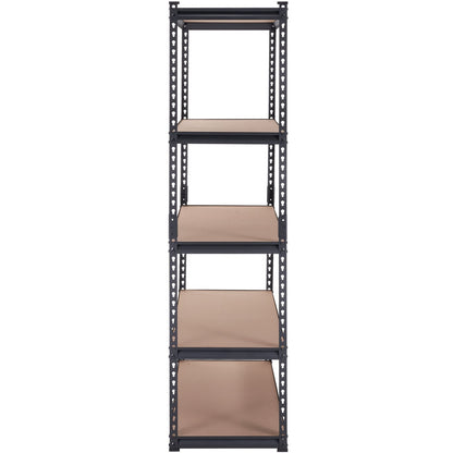 Storage Shelf, 5-Tier Adjustable, 2000 lbs Capacity, Heavy Duty Garage Shelves Metal Organizer Utility Rack, Black, 36" L x 18" W x 72" H for Kitchen Pantry Basement Bathroom Laundry