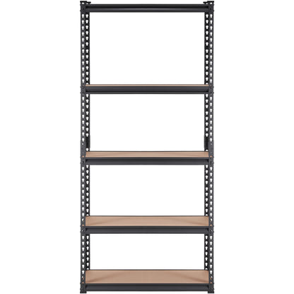 Storage Shelf, 5-Tier Adjustable, 2000 lbs Capacity, Heavy Duty Garage Shelves Metal Organizer Utility Rack, Black, 36" L x 18" W x 72" H for Kitchen Pantry Basement Bathroom Laundry