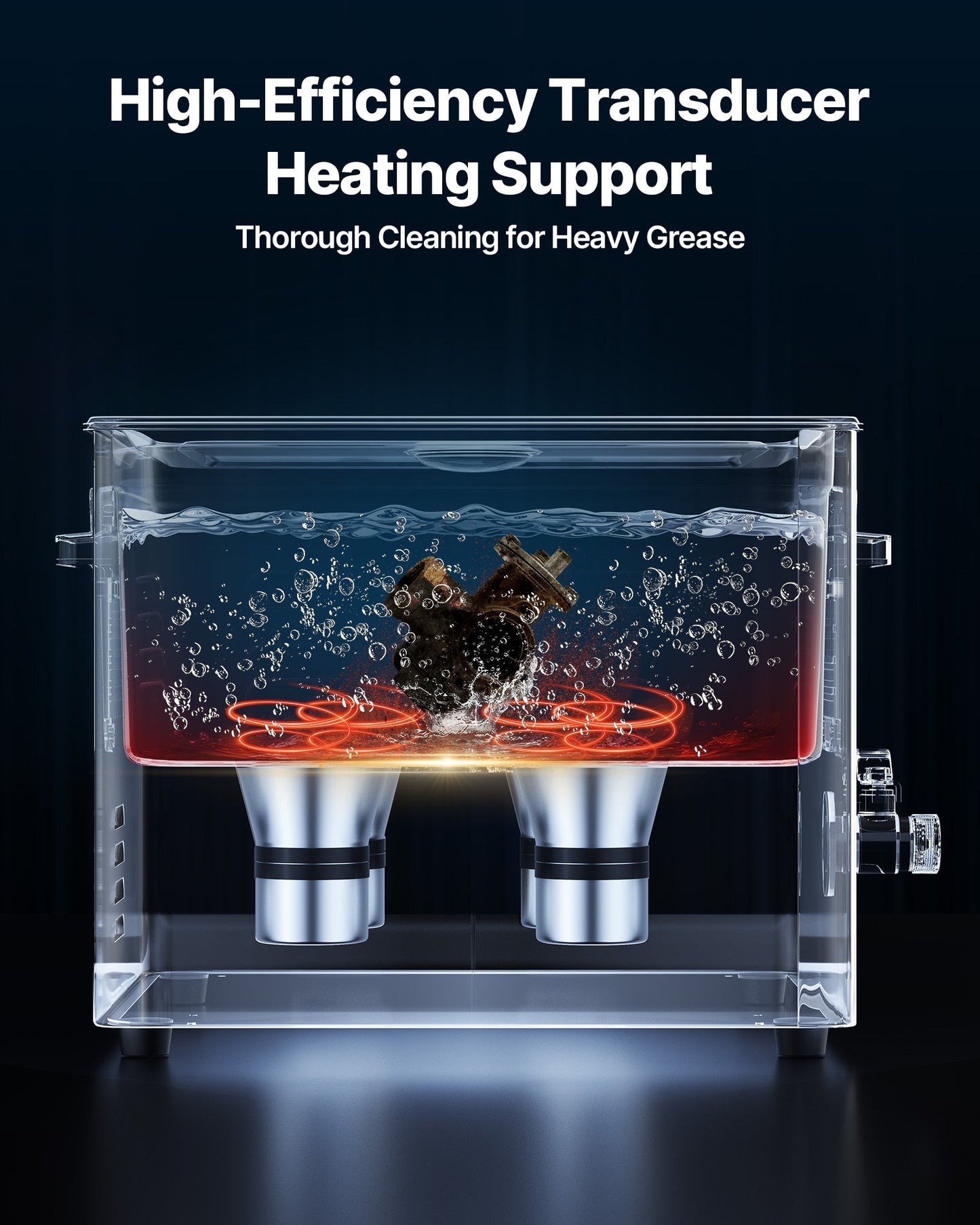 15L Ultrasonic Cleaner, Professional Ultrasonic Cleaner Machine with Cleaning Basket & Digital Display, 240W Stainless Steel 40kHz Industrial Cleaning Machine for Parts, Carburetors, Instruments