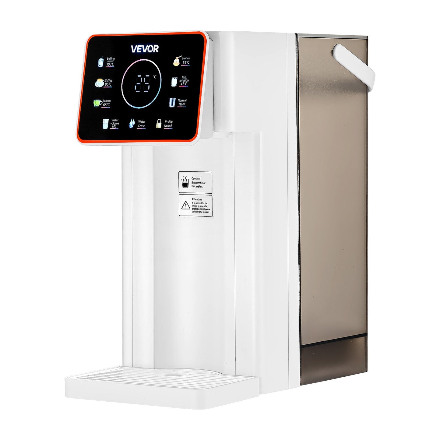 Instant Hot Water Dispenser, Countertop Boiling Water Dispenser with Adjustable 6 Temperatures & 7 Water Volumes, 101oz Removable Water Tank, Quick Heating with Touchscreen & Child Lock for Home