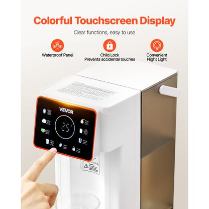 Bänkskiva Snabbvarmvattendispenser med 6 temperaturer, 8 volymer, 3 liters tank