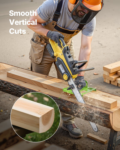Chainsaw Mill, Adjustable 2-6 in Width, Vertical Lumber Cutting Guide, Portable Timber Chainsaw Attachment, Heavy Duty Cast Iron Sawmill Tool Cutting Supplies for Builders Woodworkers